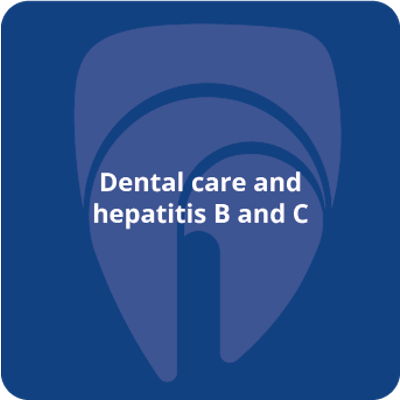 Dental care and hepatitis   B and C icon