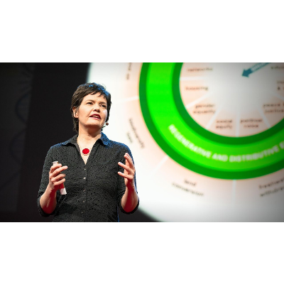 A healthy economy should be designed to thrive, not grow | Kate Raworth icon