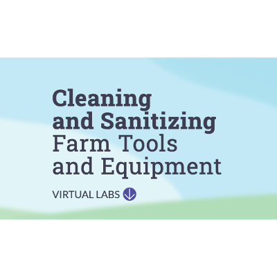 Cleaning and Sanitizing Farm Tools and Equipment | Virtual Labs icon