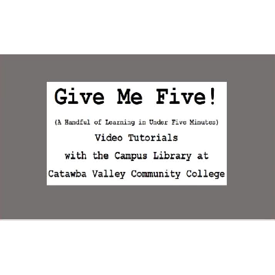 Give-Me-Five: CINAHL and PubMed icon