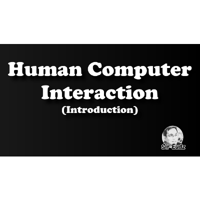 Human Computer Interaction (HCI) - Lesson 01  - Introduction - by Sir Eudz icon