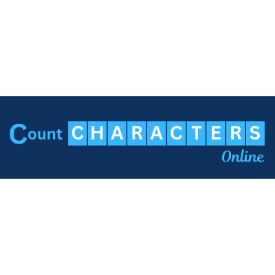 Count characters online icon