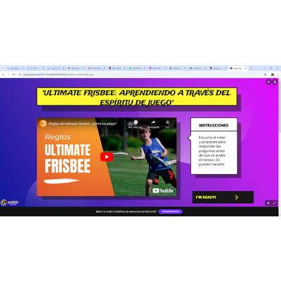 Video Quiz Aprendiendo atravez del Ultimate Frisbee- Espiritu de Juego icon