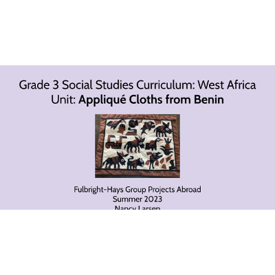 Benin Applique Cloths Curriculum icon