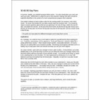 30-60-90-Day Plans