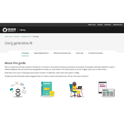 Using generative AI guide icon