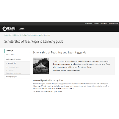 Scholarship of Teaching and Learning guide icon