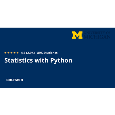 Statistics with Python U-M icon