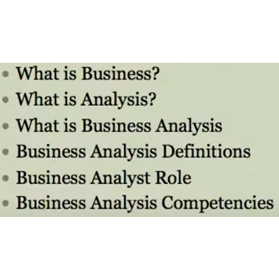 1.1 Introduction to Business Analysis icon