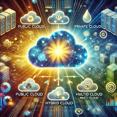 Cloud Deployment Models – Public, Private, Hybrid, and Multi-Cloud (Prep4Uni.online) icon