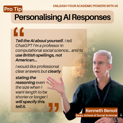 Pro Tip: Personalising AI Responses icon