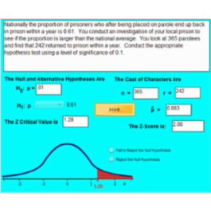 Hypothesis Test for a Proportion icon
