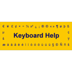 Keyboard Help icon