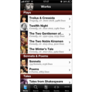 Shakespeare App for iOS icon