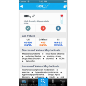 Lab Values Reference Lite App for iOS icon