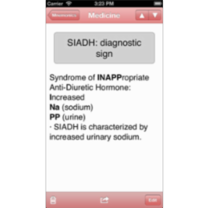 Med Mnemonics App for iOS