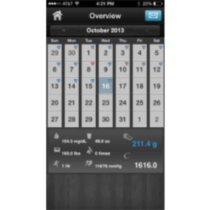 Diabetes App - blood sugar control, glucose tracker and carb counter App for iOS icon