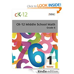 CK-12 Middle School Math Grade 6, Volume 1 Of 2 icon