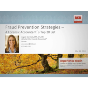 Fraud Prevention Strategies - A Forensic Accountant's Top 20 List icon