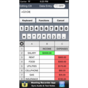Free Spreadsheet App for iOS icon