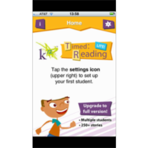 K12 Timed Reading Practice Lite App for iOS icon