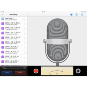 Voice Recorder App for iPad icon