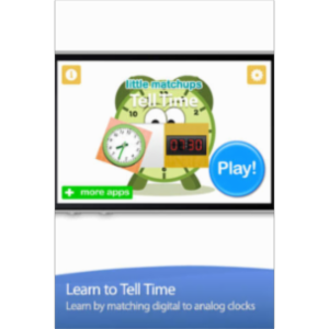 Tell Time - Little Matchups Game App for iOS