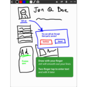 Jot! Whiteboard Free App for iPad