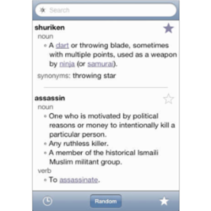 Ninjawords Dictionary App for iOS icon