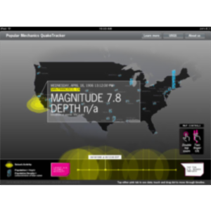 Popular Mechanics QuakeTracker App for iPad icon