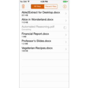 Able2Doc PDF to Word App for iOS icon
