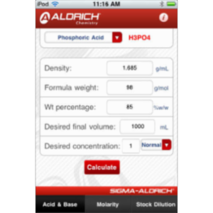 Molarity App for iOS icon