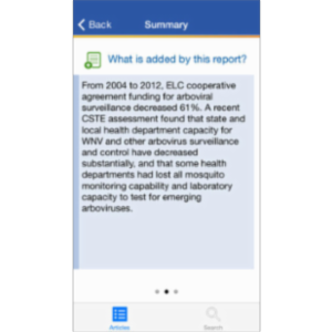 MMWR Express App for iOS