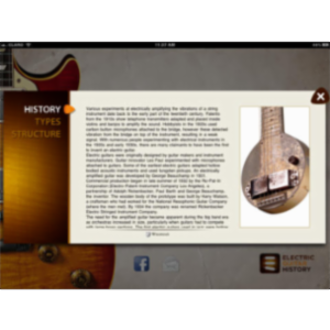 Electric Guitar History App for iPad icon