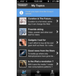 Scoop.it App for iOS icon