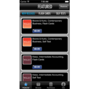Wiley Business Study Center App for iOS