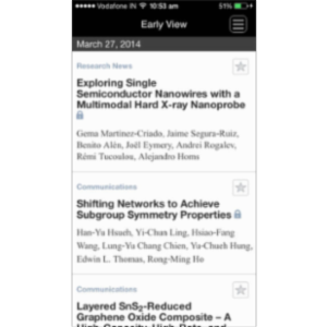Advanced Materials App for iOS