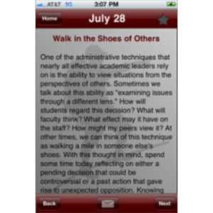 Academic Leadership Day by Day App for iOS icon