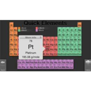 Quick Periodic Table of the Elements App for iOS