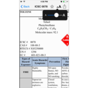 Chemical Safety Data Sheets - ICSC App for iOS icon