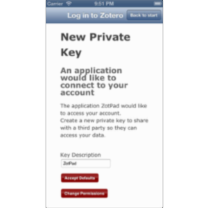 ZotPad App for iOS icon