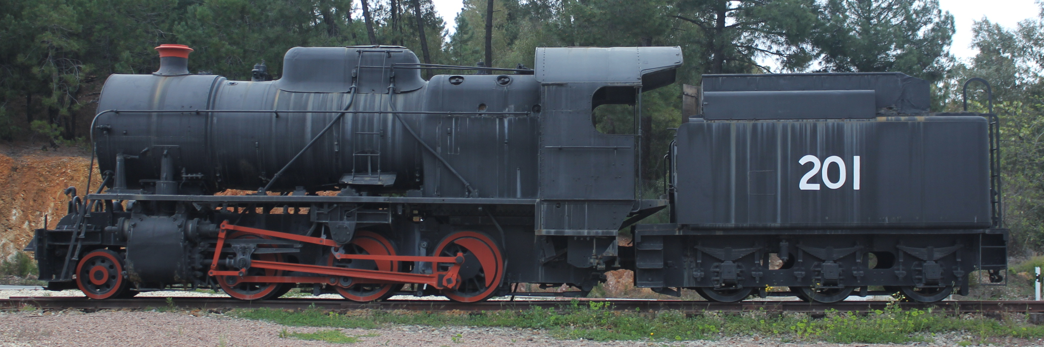 Steam locomotive. Rio Tinto mines, Huelva, Spain