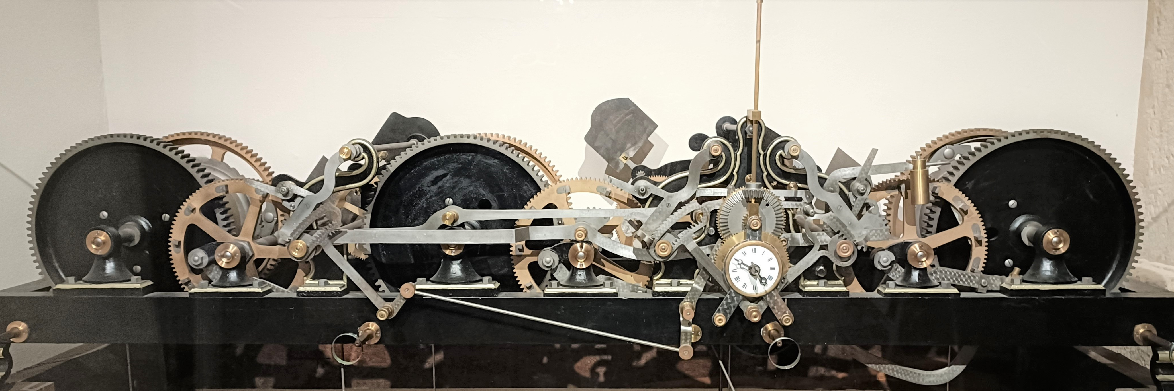 Mechanical clock, 1902, Church of St Michael, Luxembourg